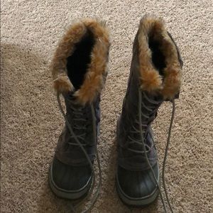 Sorel Winter Tall Snow Boots with Fur
